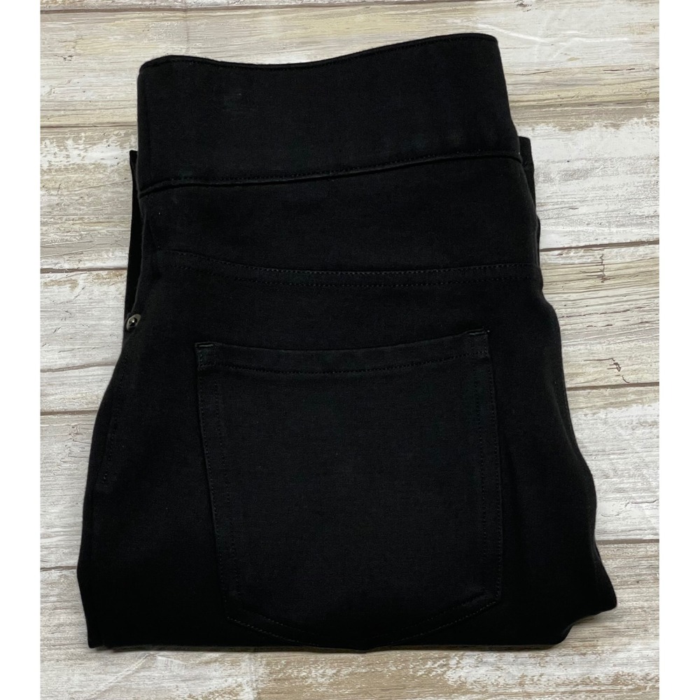 SPANX XS Black Ponte Knit Leggings‎ Pull On High Waist Comfort Stretch Pants